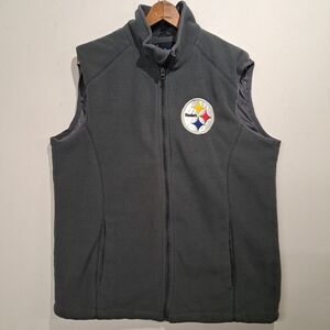 Pittsburgh Steelers NFL Gear Fleece Vest Mens Small